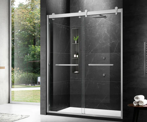 bathroom sliding glass shower doors